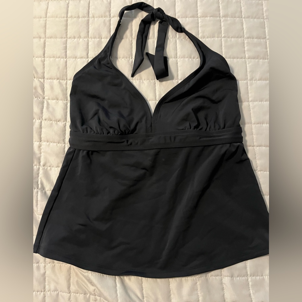 Athleta Midnight Black Tankini Top